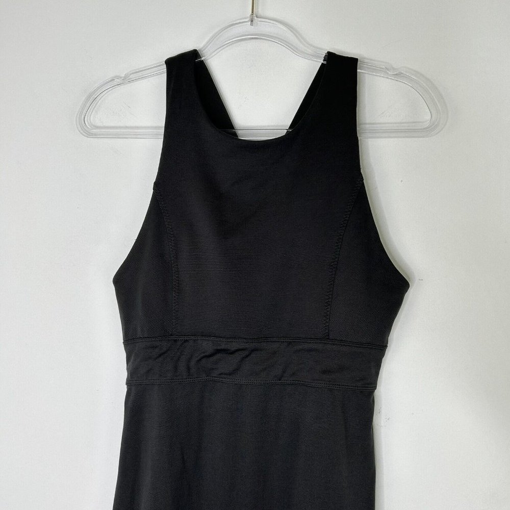 Athleta Deep Breath Bralette Dress Womens Size Small Black Olive - Picture 4 of 11
